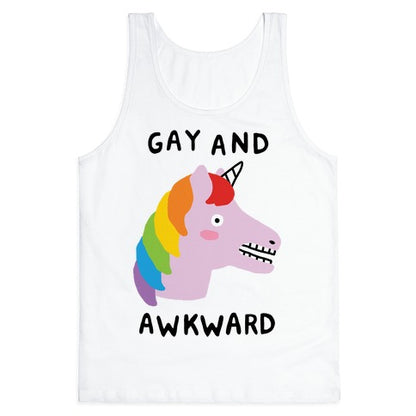 Gay And Awkward Tank Top