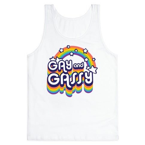 Gay and Gassy Rainbow Tank Top