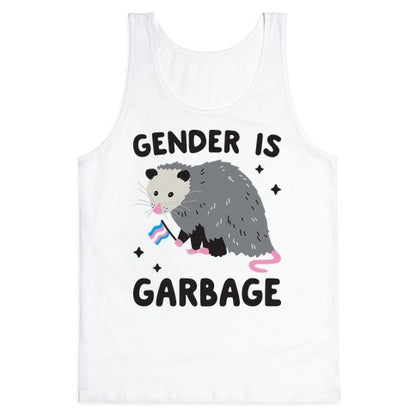 Gender Is Garbage Trans Opossum Tank Top
