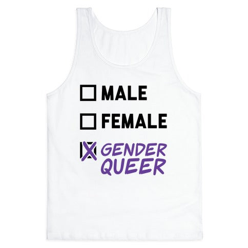 Genderqueer Checklist Tank Top