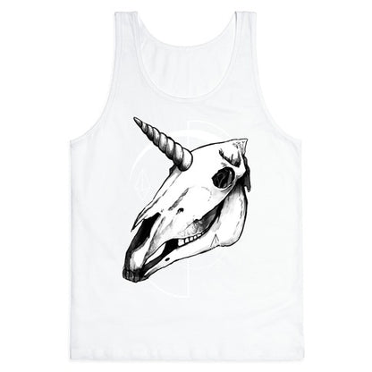 Geometric Occult Unicorn Skull Tank Top