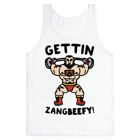 Gettin Zangbeefy Parody Tank Top