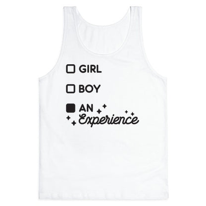 Girl, Boy, An Experience Checklist  Tank Top