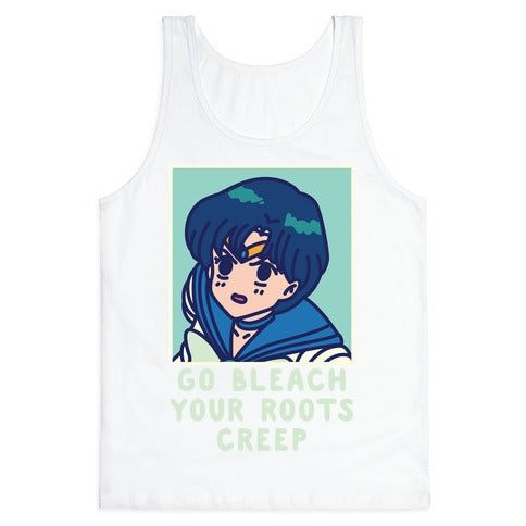 Go Bleach Your Roots Creep Sailor Mercury Tank Top