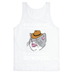 God Gives His Rootiness Battles To His Tootiness Cowboys Tank Top