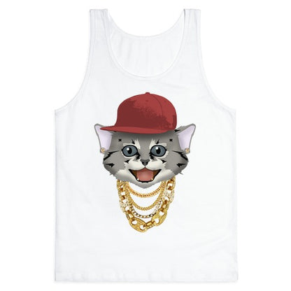 Gucci Links, Gangsta Cat Tank Top