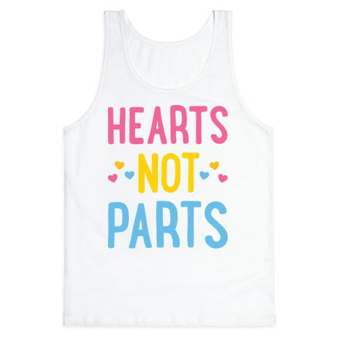 Hearts Not Parts (Pansexual) Tank Top