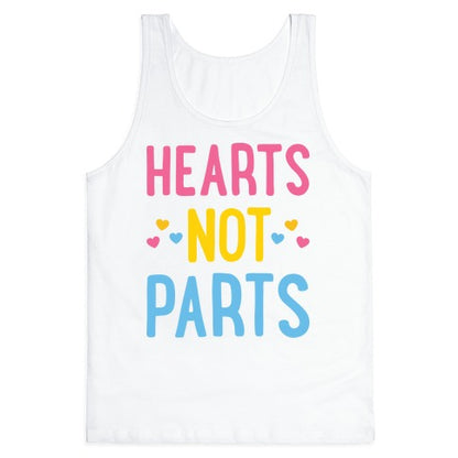 Hearts Not Parts (Pansexual) Tank Top