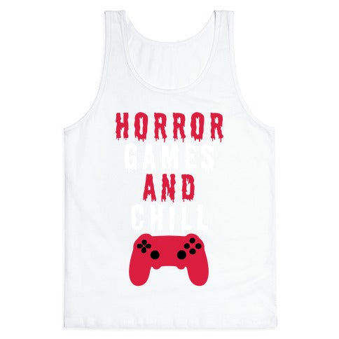 Horror Games And Chill Tank Top