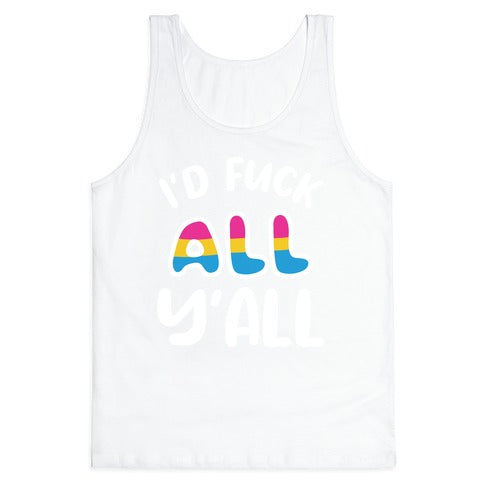 I Want To Touch All The Butts (Pansexual) Tank Top