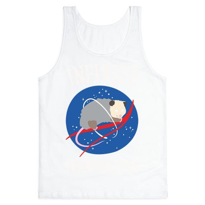 Infinite Possumbilities Parody White Print Tank Top