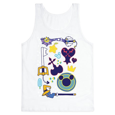 Kingdom Hearts pattern Tank Top
