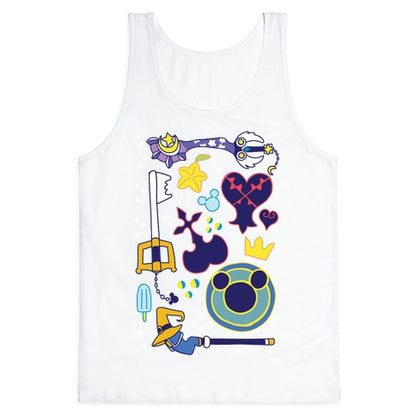 Kingdom Hearts pattern Tank Top