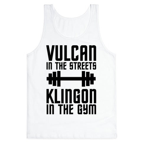 Klingon in the Gym Tank Top