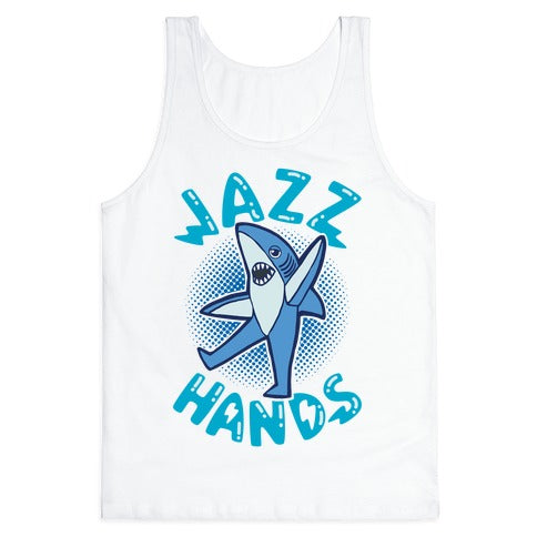 Left Shark Jazz Hands Tank Top