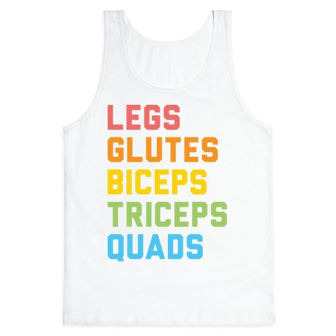 Legs Glutes Biceps Triceps Quads LGBTQ Fitness Tank Top