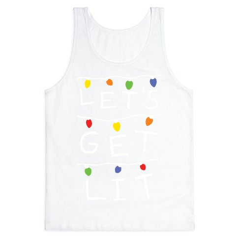 Let's Get Lit Christmas Lights Tank Top