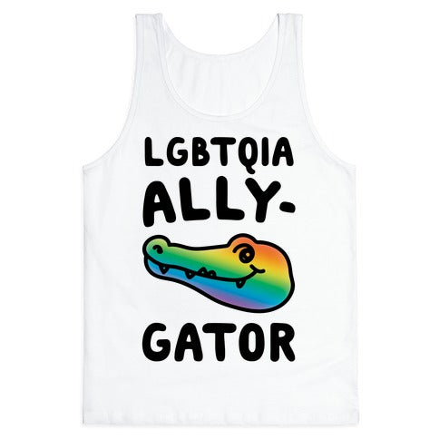 LGBTQIA Ally-Gator  Tank Top