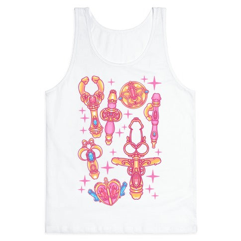 Magical Girl Peens Pattern Tank Top