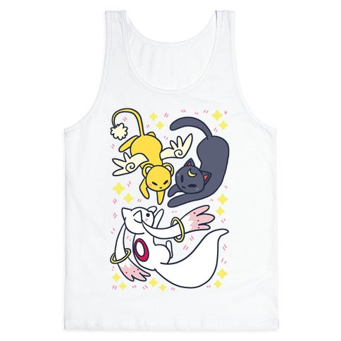 Magical Mascots - Luna, Kero and Kyubey Tank Top