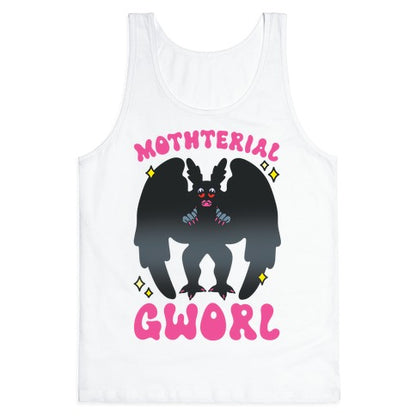 Mothterial Gworl Mothman Parody Tank Top