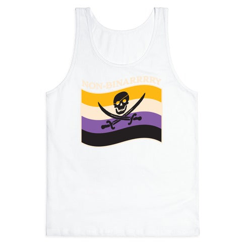 Non-binarrrry Pirate Flag Tank Top