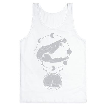 Occult Trash Possum White Print Tank Top