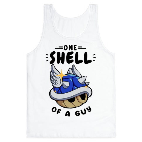One Shell of A Guy: Blueshell Ver Tank Top