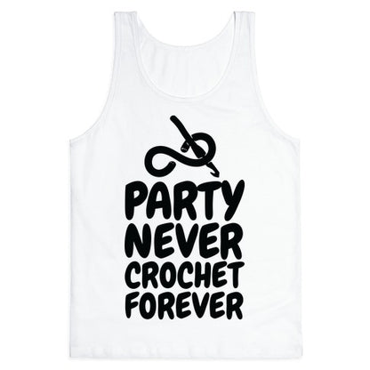 Party Never Crochet Forever Tank Top