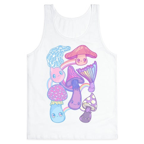 Pastel Pride Mushrooms Tank Top