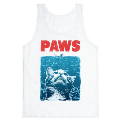 PAWS (Jaws Parody) Tank Top