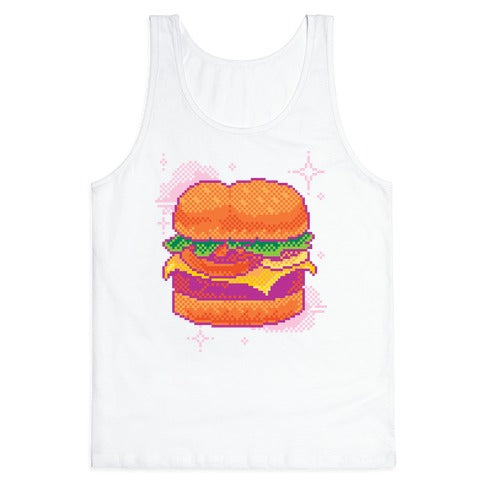Pixel Burger Tank Top