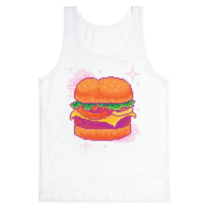 Pixel Burger Tank Top