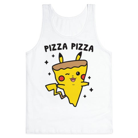 Pizza Pizza Pikachu Parody Tank Top
