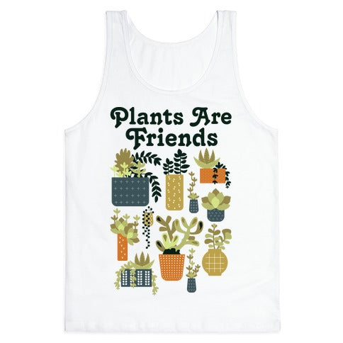 Plants Are Friends Retro Tank Top