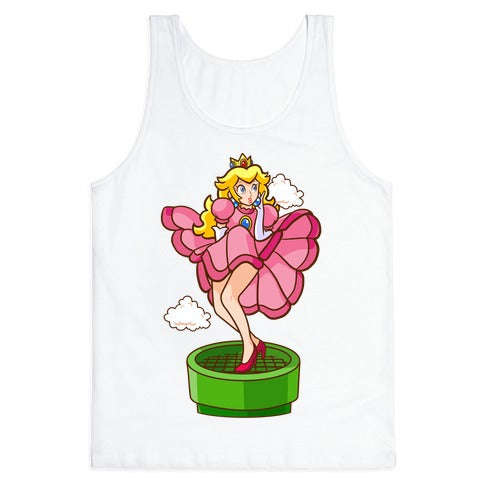 Plumbers Prefer Blondes (Peach Pin-up) Tank Top