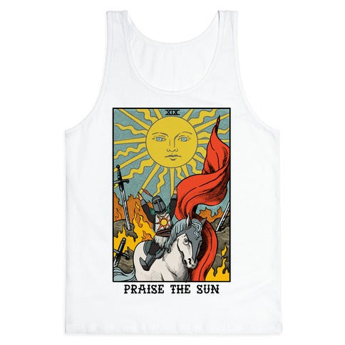 Praise The Sun Tarot Card Tank Top