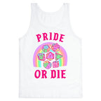 "Pride or Die" DnD Dice Pastel Tank Top