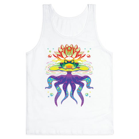 Psychedelic Lily Frog Tank Top