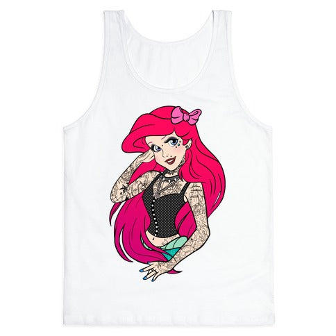 Punk Ariel Parody Tank Top