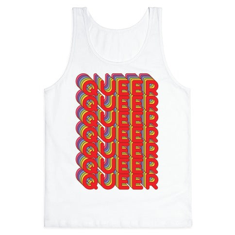 Queer Retro Rainbow Tank Top