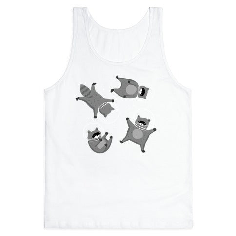 Raccoons In Space Tank Top