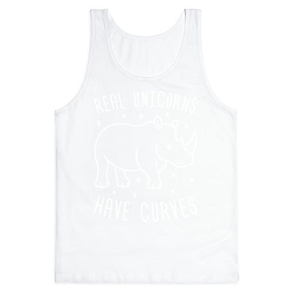 Real Unicorns Have Curves (Rhino) Tank Top