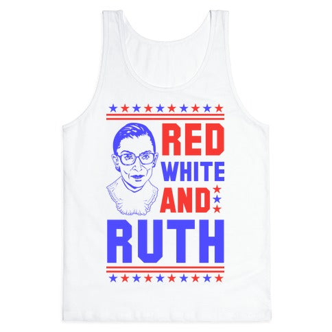 Red White and Ruth Tank Top