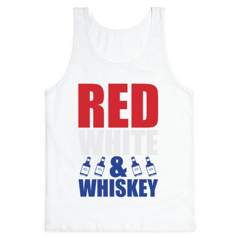 Red, White, & Whiskey Tank Top