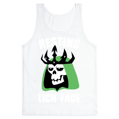 Resting Lich Face Tank Top