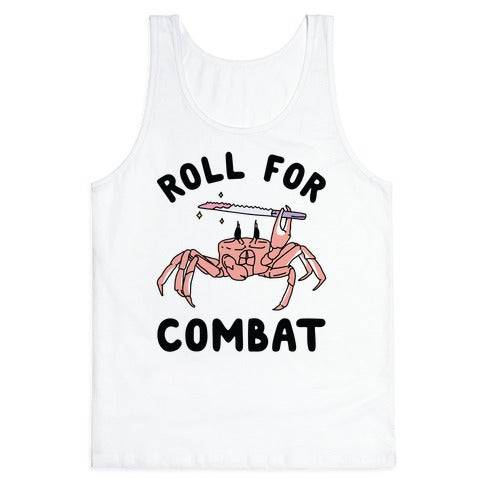 Roll For Combat Knife Crab Tank Top