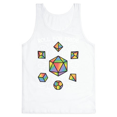 Roll For Pride DnD Dice Tank Top