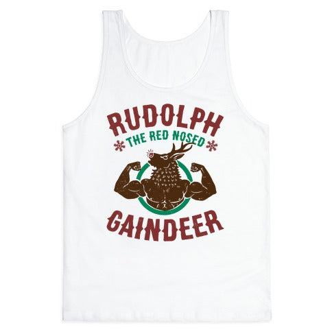 Rudolph The Red Nosed Gaindeer Tank Top