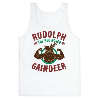 Rudolph The Red Nosed Gaindeer Tank Top